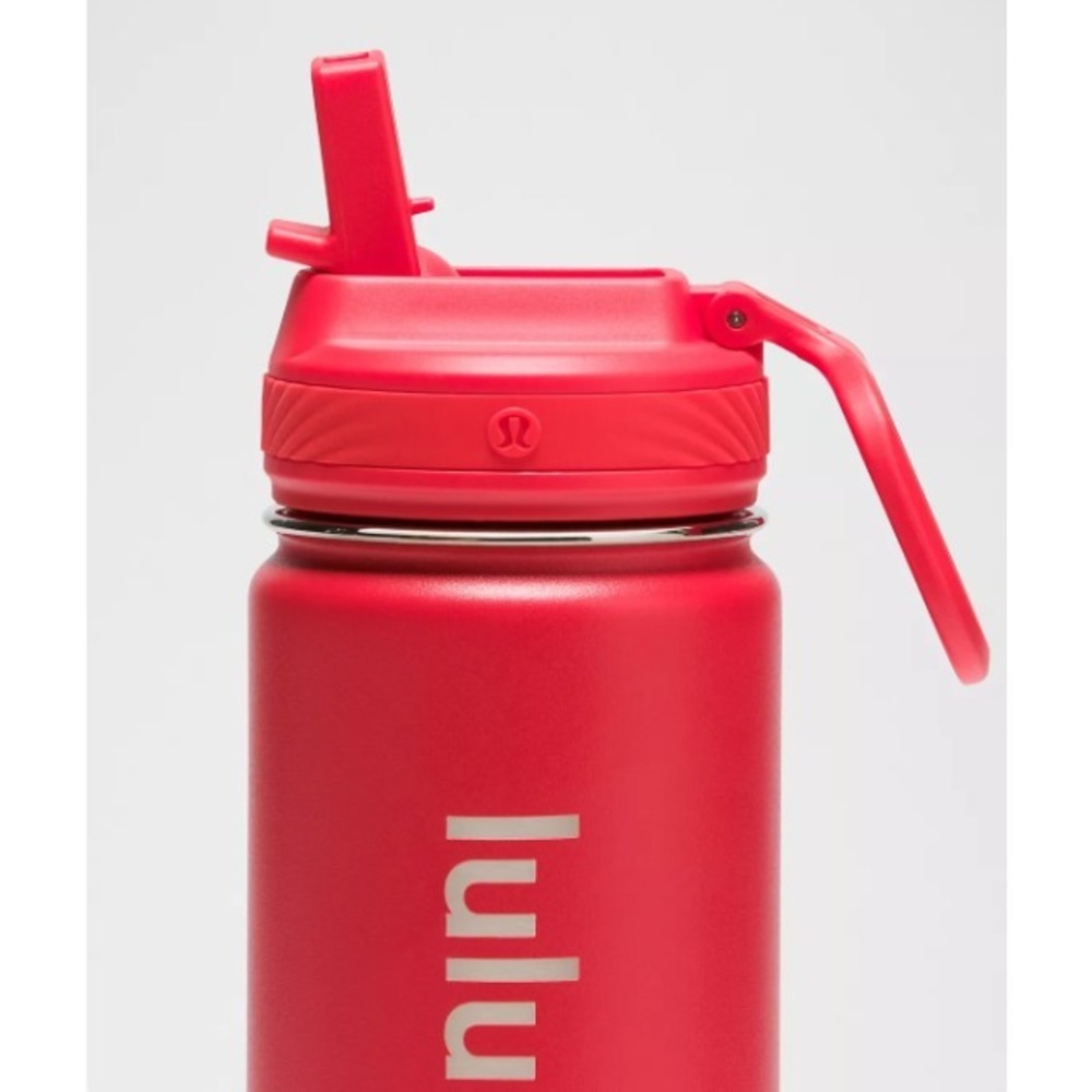Lululemon-Back to Life Sport Bottle 18oz Straw Lid-Lululemon Red-NWT